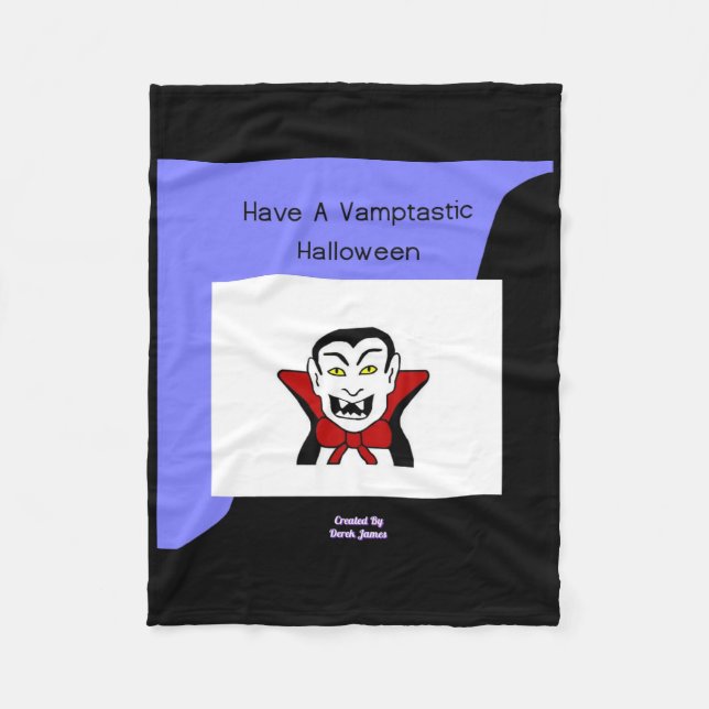 Vamptastic Halloween Small Fleece Blanket (Framsidan)