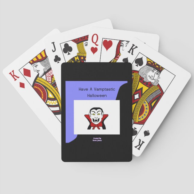 Vamptastic Halloween-spelkort Casinokort (Baksidan)