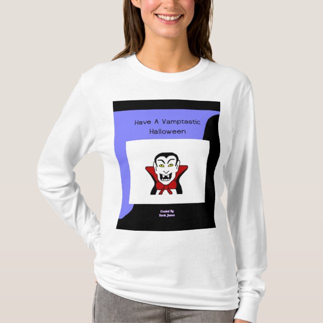 Vamptastic Halloween Women's Långärmad Shirt T Shirt (Framsida)