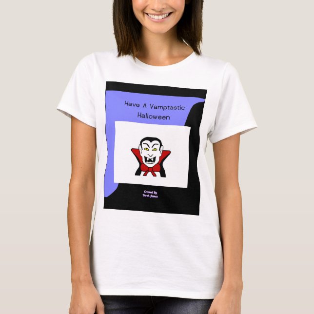 Vamptastic Halloween Women's White Basic T Shirt (Framsida)