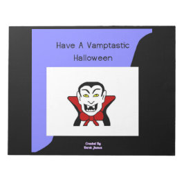 Vamptastiskt Halloween-Anteckningsblock (27,9 cm x Anteckningsblock