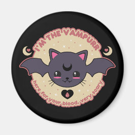 Vampurr Creepy Cute Halloween Magnet