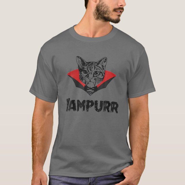 Vampurr - Funny Vampire Kattunge - Halloween T Shirt (Framsida)