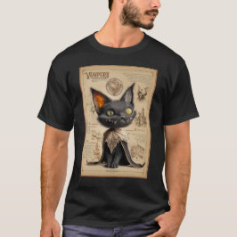 Vampurr: Illustration av vampyrkatt i en bestiarie T Shirt