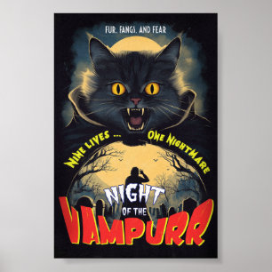 Vampurrens natt - vintagens fasansfulla poster