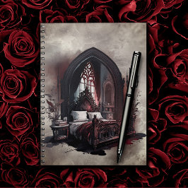 Vampy Boudoir | Gothic Red Victorian Bedroom Suite Anteckningsbok