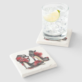 Vampy Mode | Strappy Ankle Stilettos med Ro Stenunderlägg