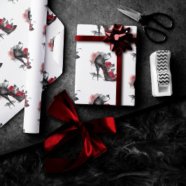 Vampy Spiked Stiletto | Hög nivå Röd ros Mode Presentpapper
