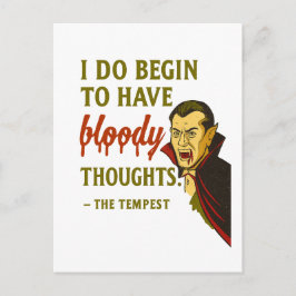 Vampyr Blodiga Tankar  Vykort