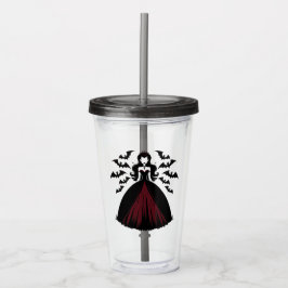 Vampyr Drottning Halloween Take Away Mugg