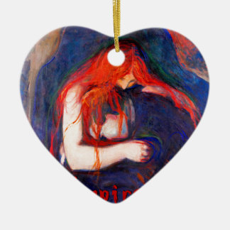 Vampyr Edvard Munch Julgransprydnad Keramik