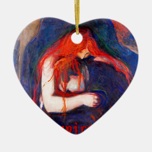 Vampyr Edvard Munch Julgransprydnad Keramik (Framsidan)