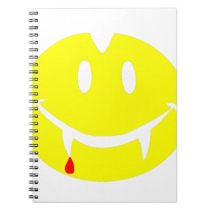 vampyr emoji dracula anteckningsbok med spiral