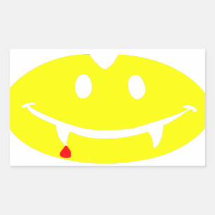 vampyr emoji dracula rektangulärt klistermärke
