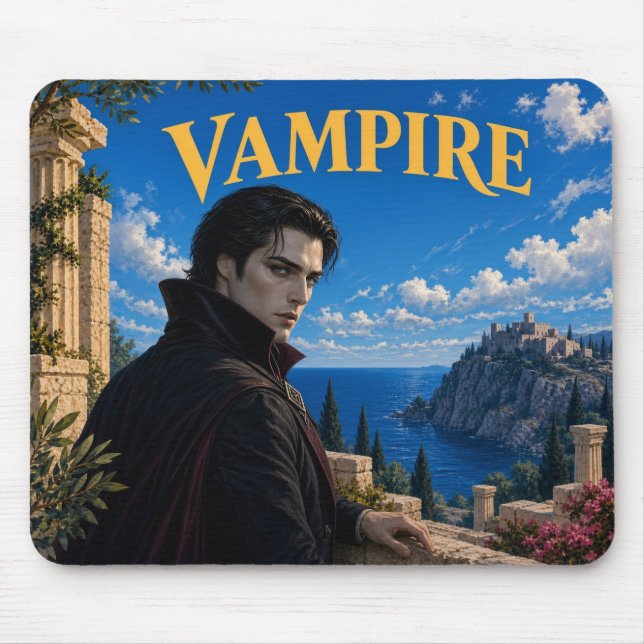 Vampyr, gotisk fantasiväsen musmatta (Framsidan)