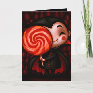 Vampyr Halloweentrick eller -godis illustration Kort