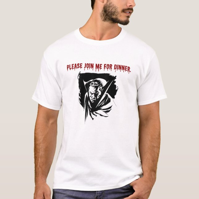 Vampyr inbjudan. t shirt (Framsida)