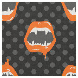 vampyr läpp monster tandad varelse orange tyg