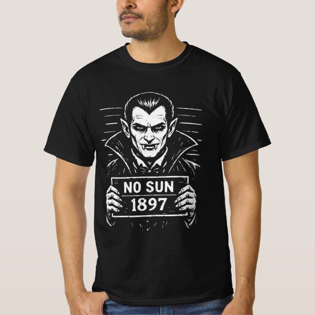 Vampyr Muggshot – Ingen sol 1897 T Shirt (Framsida)