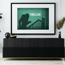 Vampyr Nosferatu Grön Skräck Thriller Poster