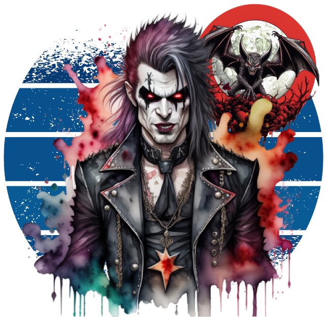 Vampyr Rocker T Shirt (Embrace the Night, Embrace Eternity.)