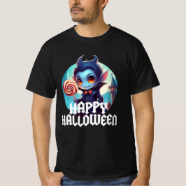 Vampyr som äter godis Glad Halloween T Shirt