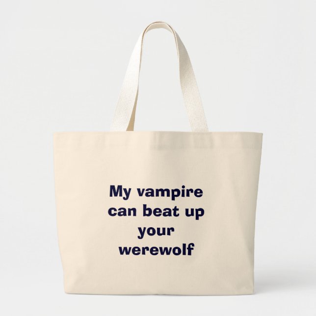 vampyr vs. werewolfs jumbo tygkasse (Framsidan)