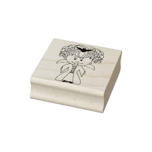 Vampyragness Wood Mounber Rubber Frimärke Stämpel