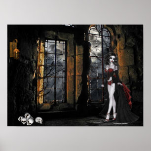 Vampyranseende i det ljusa affischtrycket för poster