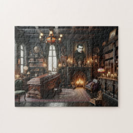 Vampyrbibliotek Gotisk Hemdekor Pussel