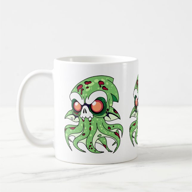Vampyrbläckfisk Zombie Kaffemugg (Vänster)