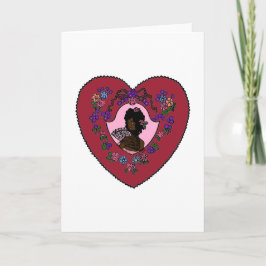 Vampyrdamen Valentine Medelbrun Hy Helgkort