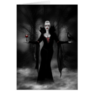 Vampyrdrottning Hälsningskort