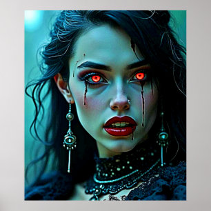 Vampyrdrottning: Mörk Allure Konst Poster