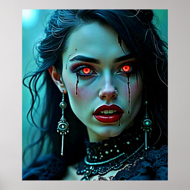 Vampyrdrottning: Mörk Allure Konst Poster (Framsidan)