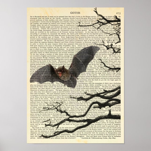 Vampyre Fladdermus, Gothic, Dracula, Fladdermus, n Poster (Framsidan)