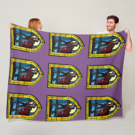 Vampyre för fastfärgat glas fleecefilt