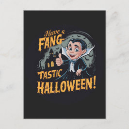 Vampyre Funny har en Fang-Tastic Halloween Vykort