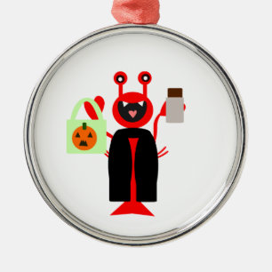 Vampyre Halloween Lobster Julgransprydnad Metall