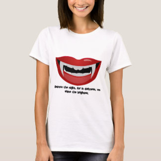 Vampyre munnen med fänger och tänder t shirt