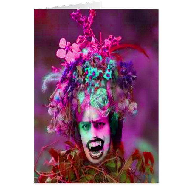 Vampyre Plant Hälsningskort (Framsidan)