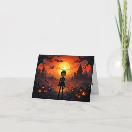 Vampyre Pumpkin och Halloween Kort