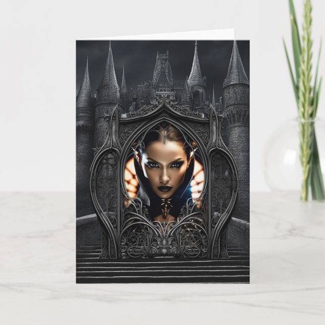 Vampyre Queen Greeting Card! Tack Kort (Framsida)