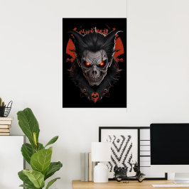 Vampyre Skull Skullskal Poster väggdekor