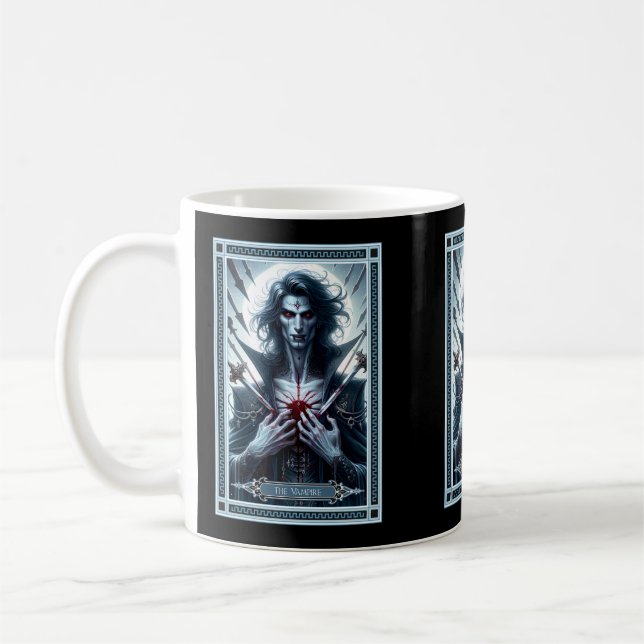 Vampyre Tarot Card Kaffemugg (Vänster)