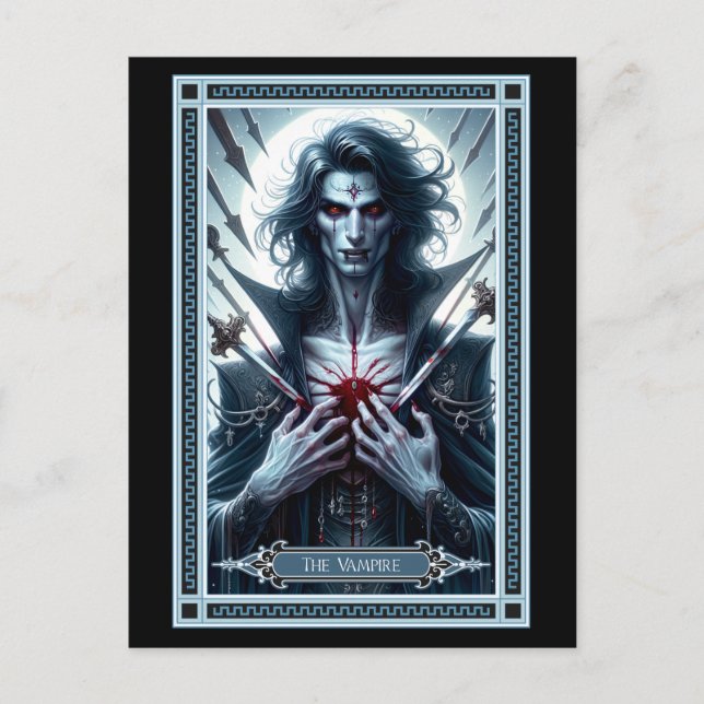 Vampyre Tarot Card Vykort (Framsida)