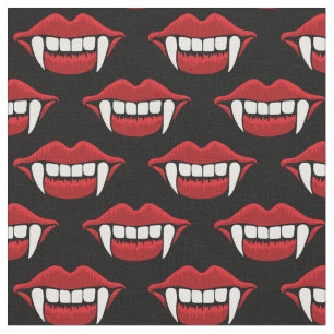 Vampyre Teeth Funny Halloween Tyg