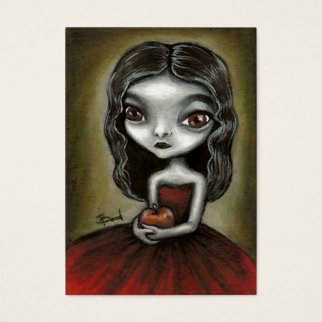 Vampyre-tjejen ACEO-avtryck Visitkort (Framsidan)