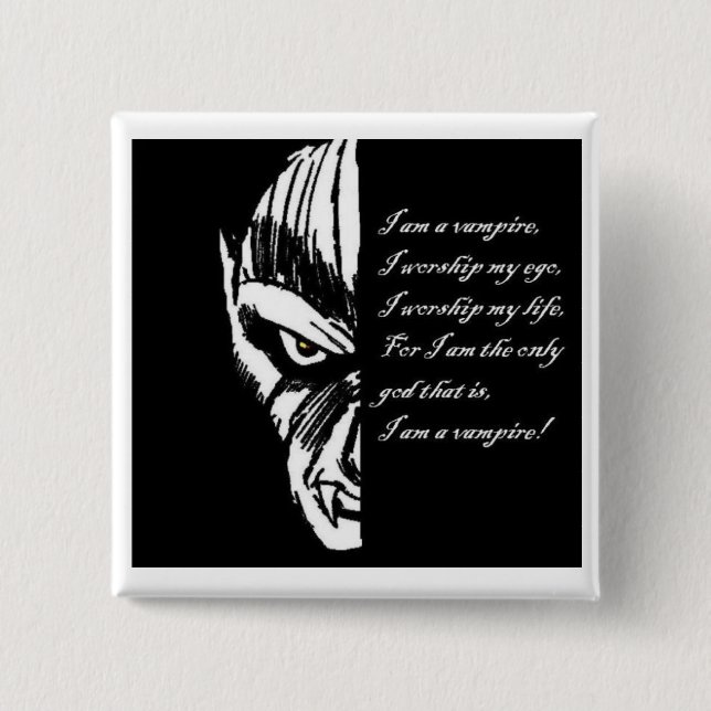 Vampyreden klämmer fast D+Emblem Knapp (Framsida)