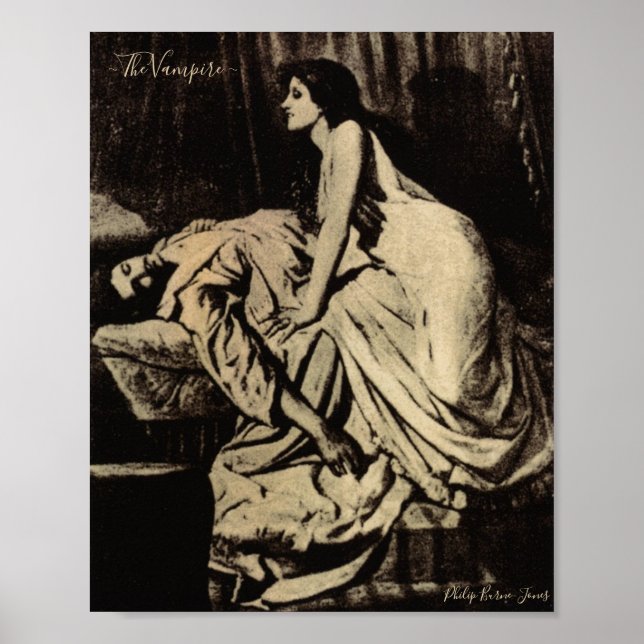 Vampyren (1897) - Philip Burne-Jones Poster (Framsidan)